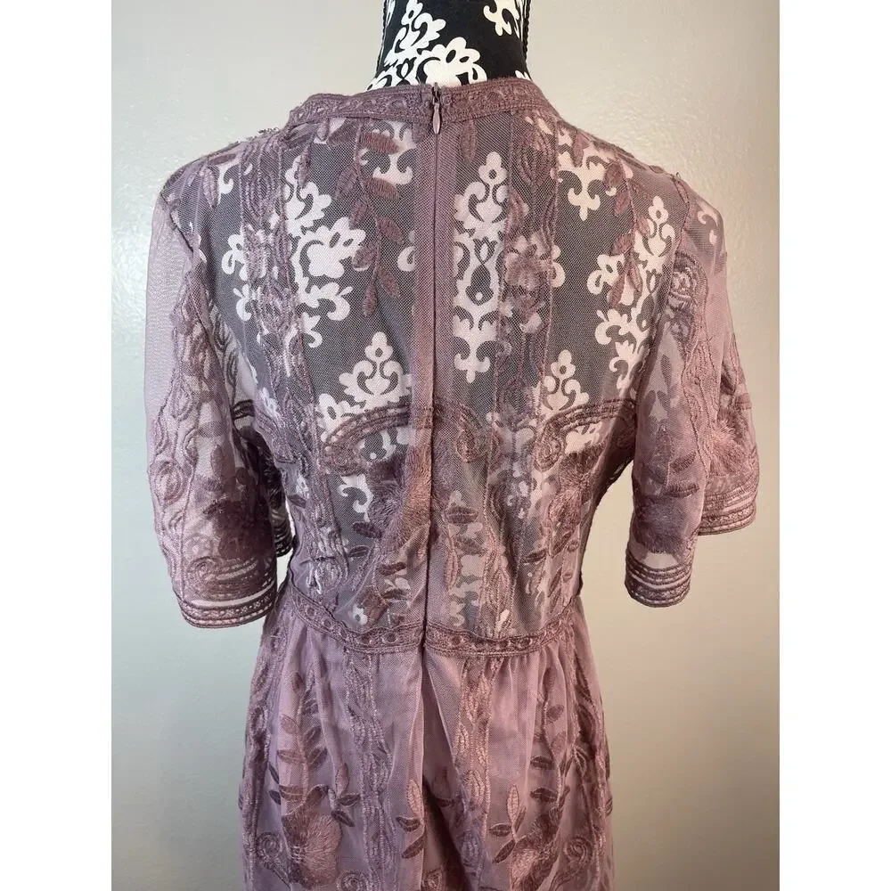 Haute Monde Boho Maxi Rose PinkDress​ - Picture 4 of 9